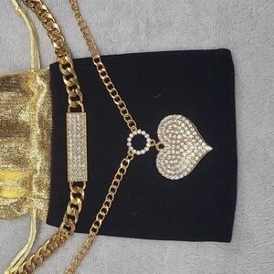 Necklace & Choker Set with Bag